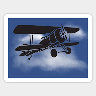Biplane over the Clouds Magnet